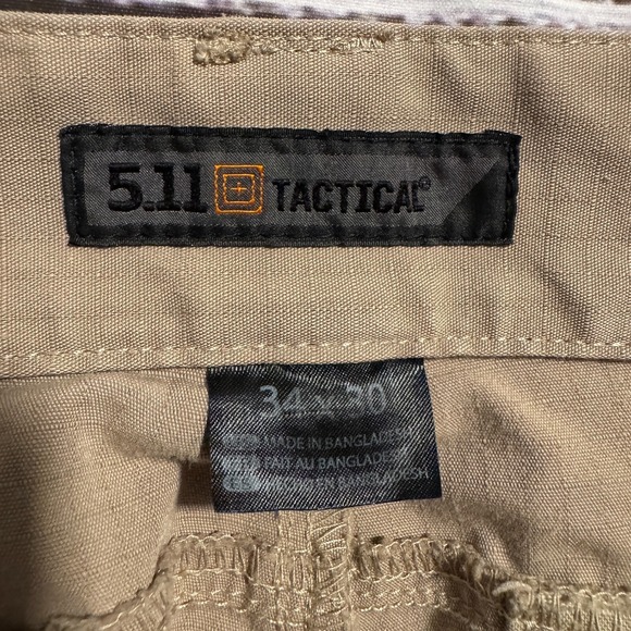5.11 Tactical Khaki Cargo Pants Tan EMS Police Military Men's Size 34x30 - Picture 4 of 14